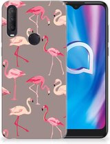 Cover Case Alcatel 1S (2020) Smartphone hoesje Flamingo