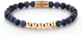 Rebel&Rose armband – Midnight Blue – Yellow Gold - M (17.5 CM)