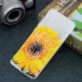 Zonnebloempatroon transparant TPU beschermhoes voor Huawei P30 Pro