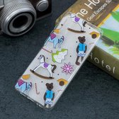 Puppet Toys Pattern Transparante TPU beschermhoes voor Huawei P30