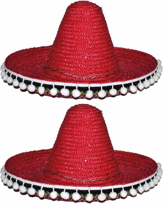 Lot de 2x pièces chapeau sombrero mexicain pour enfants 25 cm - Habillage  chapeaux et... | bol