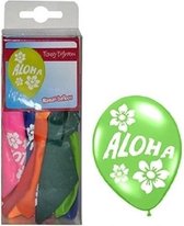 24x stuks Hawaii thema ballonnen Aloha 30 cm - Feestartikelen/versiering