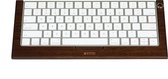SamDi multifunctionele bamboe toetsenbord voetstuk standaard houder voor Apple Apple iMac pc computer bluetooth toetsenbord (bruin)