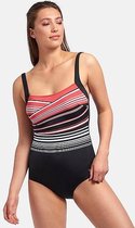 Badpak sportief Susa 4314 | zwart rood 46D