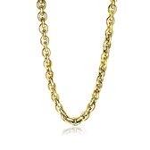 ZINZI Gold 14 karaat gouden fantasie collier 7,5mm breed 45cm ZGC191