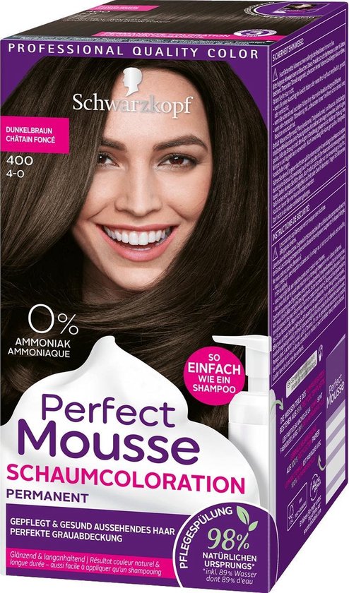 Schwarzkopf Perfect Mousse 400 haarkleuring Bruin | bol.com