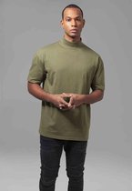 Urban Classics Heren Tshirt -S- Oversize Turtleneck Groen