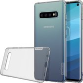 Let op type!! NILLKIN natuur TPU transparante softcase voor Galaxy S10 (grijs)