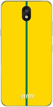 LG K30 (2019) Hoesje Transparant TPU Case - FSC Groen & Geel #ffffff