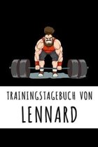 Trainingstagebuch von Lennard: Personalisierter Tagesplaner f�r dein Fitness- und Krafttraining im Fitnessstudio oder Zuhause