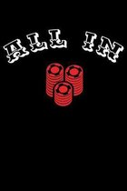All In: Blank 5x5 grid squared engineering graph paper journal to write in - quadrille coordinate notebook for math and scienc