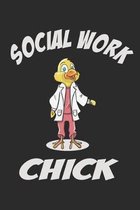 Social Work Chick: 6x9 Ruled Notebook, Journal, Daily Diary, Organizer, Planner