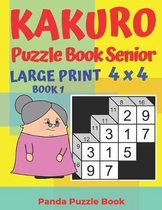 Book- Kakuro Puzzle Book Senior - Large Print 4 x 4 - Book 1