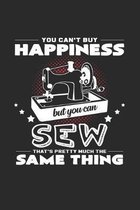 Sew happiness: 6x9 Sewing Machine - grid - squared paper - notebook - notes