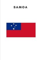 Samoa: Country Flag A5 Notebook to write in with 120 pages