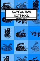 Composition Notebook Wide Ruled - Snakes