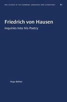 University of North Carolina Studies in Germanic Languages and Literature- Friedrich von Hausen
