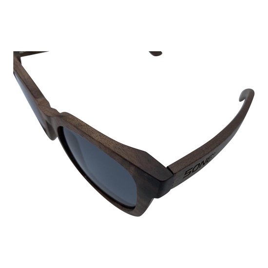 5one® Rome Walnut zonnebril met grijze lens - houten dames zonnebril van 5one® — afbeelding 3