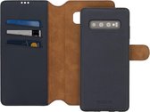 Minim 2-in-1 Samsung Galaxy S10+ Hoesje Book Case en Back Cover Blauw