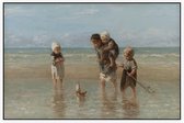 Kinderen der zee, Jozef Israëls - Foto op Akoestisch paneel - 120 x 80 cm