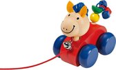 Selecta Trekfiguur Ezel Lilli 12 Cm Hout Rood/blauw