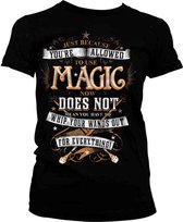 Harry Potter Dames Tshirt -M- Magic Zwart