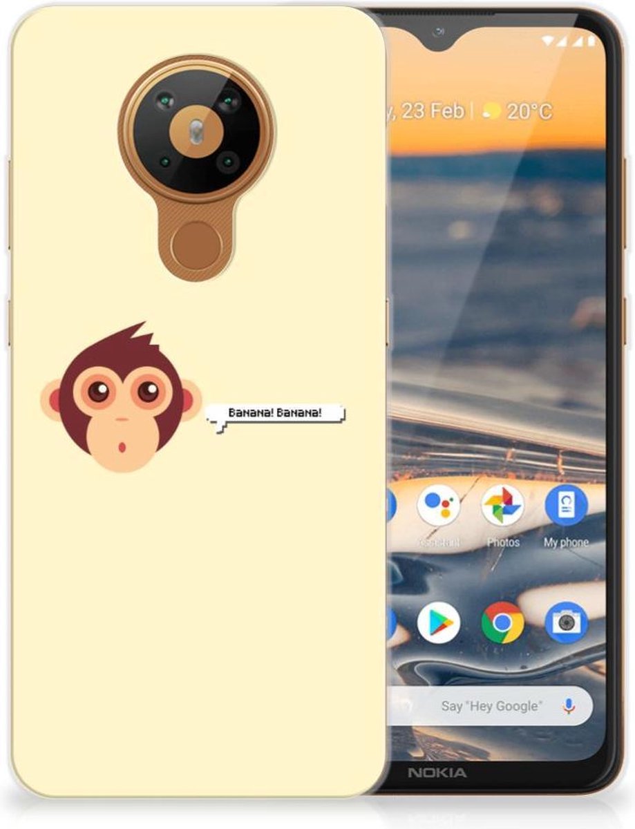 Nokia 5.3 Telefoonhoesje met Naam Monkey