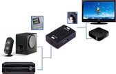 Coaxiale RCA-ingang naar optische Toslink-uitgang Digitale audio-converteradapter (zwart)