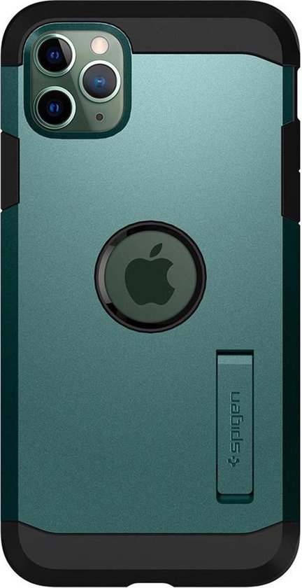 Bol Com Spigen Tough Armor Case Iphone 11 Pro Max Midnight Green