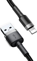 Baseus Cafule USB Kabel naar Apple Lightning 3 meter zwart grijs - 3A - Fast Charging - geschikt voor iPhone