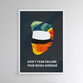 Failure - Walljar - Wanddecoratie - Poster ingelijst