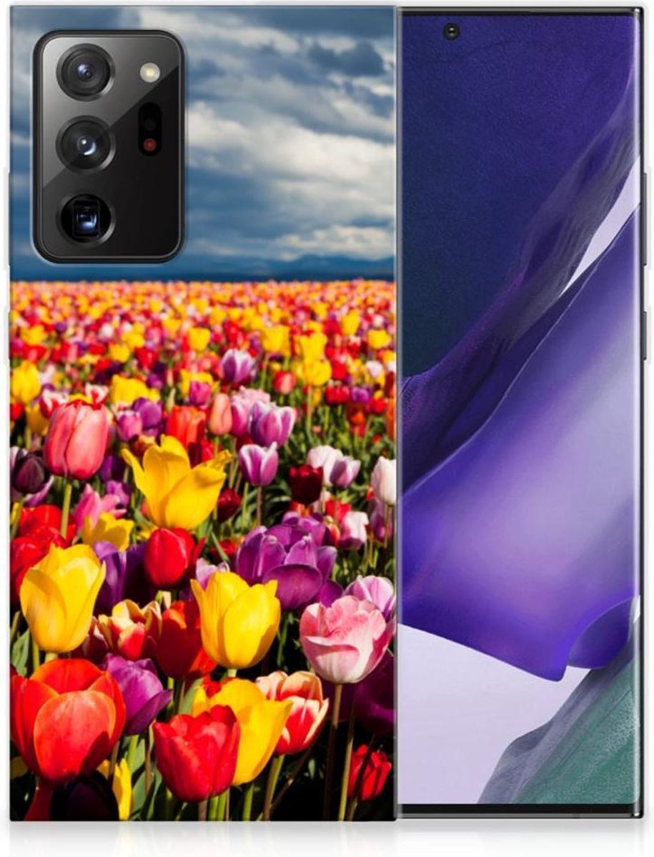 Back Cover voor Samsung Galaxy Note20 Ultra TPU Case Tulpen
