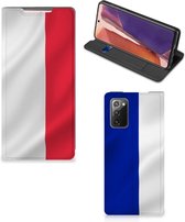 Bookcase Geschikt voor Samsung Galaxy Note20 Smart Cover Franse Vlag