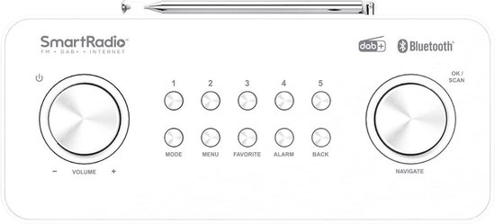 Kenwood CR-ST100S-W Radio portable Internet Blanc