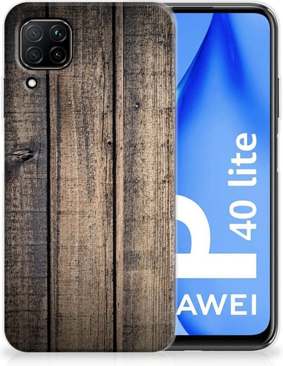 Huawei P40 Lite Bumper Hoesje Steigerhout