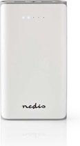 Nedis Powerbank met 2 USB-A poorten (max. 3,1A) - 15.000 mAh / wit