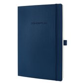 notitieboek Sigel Conceptum Pure softcover A4 blauw geruit SI-CO316