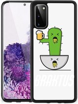 Telefoonhoesje Geschikt voor Samsung Galaxy S20 Hoesje maken met Zwarte rand Braktus