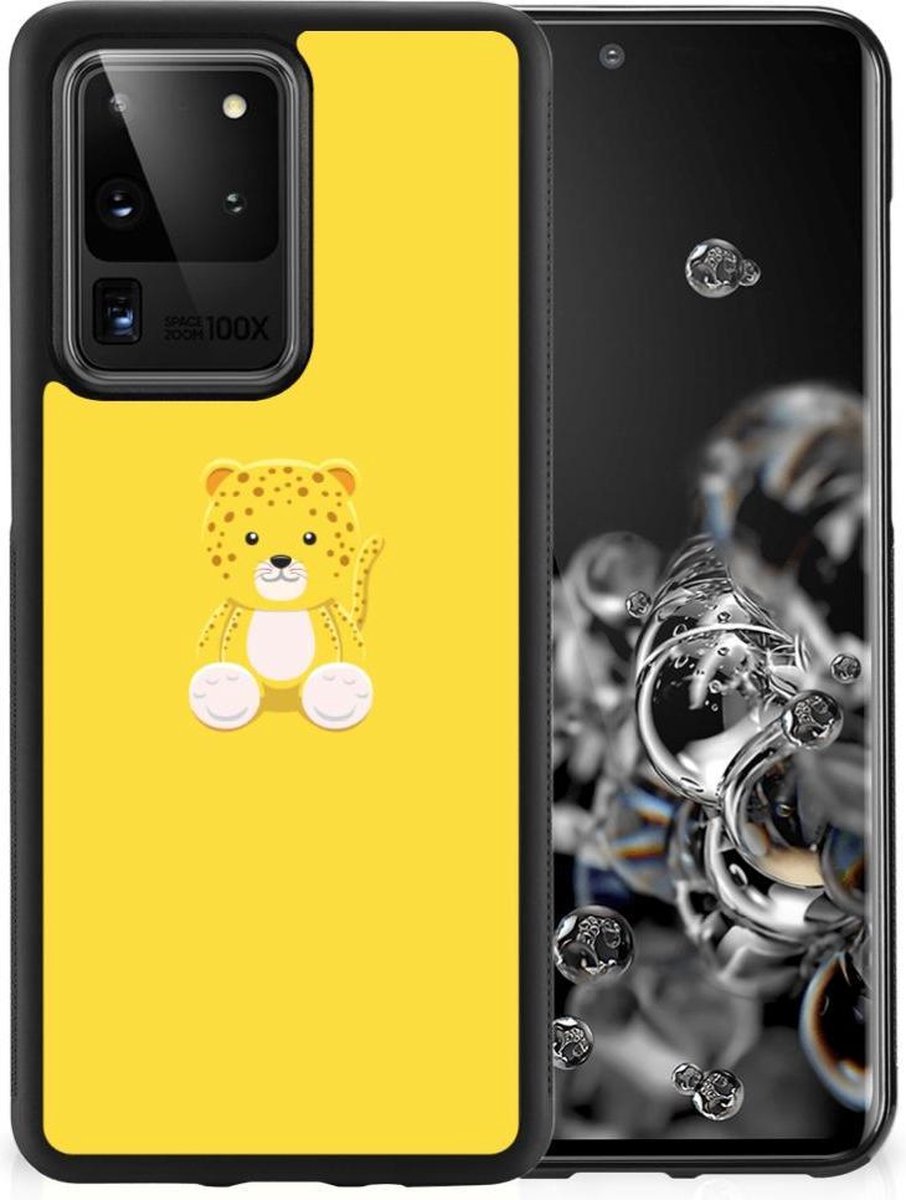 Back Cover voor Samsung Galaxy S20 Ultra Bumper Hoesje Baby Leopard