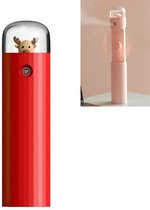 Let op type!! Telescopische Spray Fan Portable Handheld Mini Cartoon Fan (Red Herten)