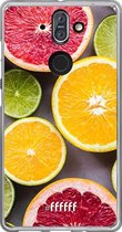 Nokia 8 Sirocco Hoesje Transparant TPU Case - Citrus Fruit #ffffff