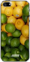 iPhone SE (2016) Hoesje Transparant TPU Case - Lemon & Lime #ffffff