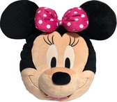 Disney 3d-kussen Minnie Mouse Meisjes 52 Cm Fluweel Zwart/beige