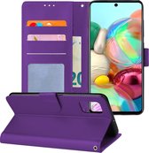 Etui Portefeuille Flip Case pour Samsung Galaxy A71 Case Book Case - Violet