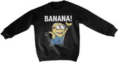 Minions Sweater/trui kids -Kids tm 6 jaar- Banana! Zwart