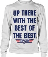 Top Gun Longsleeve shirt -M- Up There With The Best Of The Best Wit