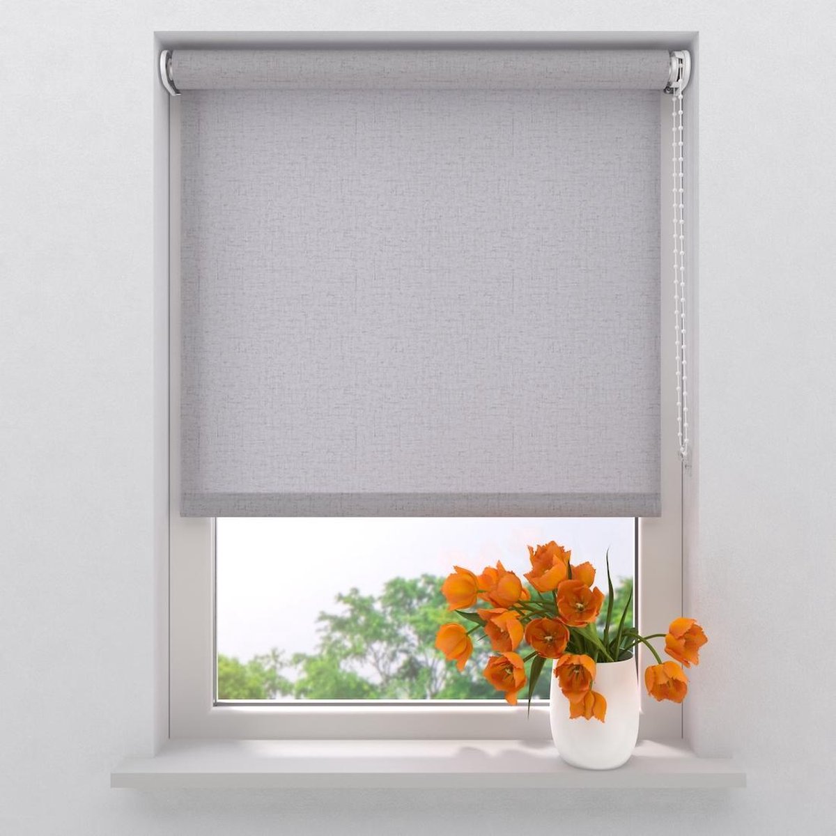 Rolgordijn Easy Linnen - Lichtdoorlatend - 160 x 190