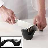 Messenslijper voor klein mes en grote messen - Messen doortrekslijper - Keuken Slijpsteen - Voor rechts & linkshandige - Vleesmessen