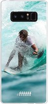 Samsung Galaxy Note 8 Hoesje Transparant TPU Case - Boy Surfing #ffffff
