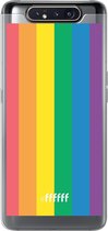 Samsung Galaxy A80 Hoesje Transparant TPU Case - #LGBT #ffffff